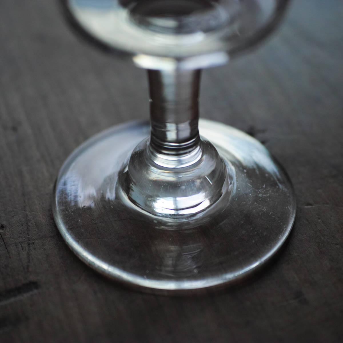 1800年代 フランス ビストログラス 手吹きガラス / Bistro Glass / アンティーク 19世紀 骨董 古道具 硝子 ワイングラス c