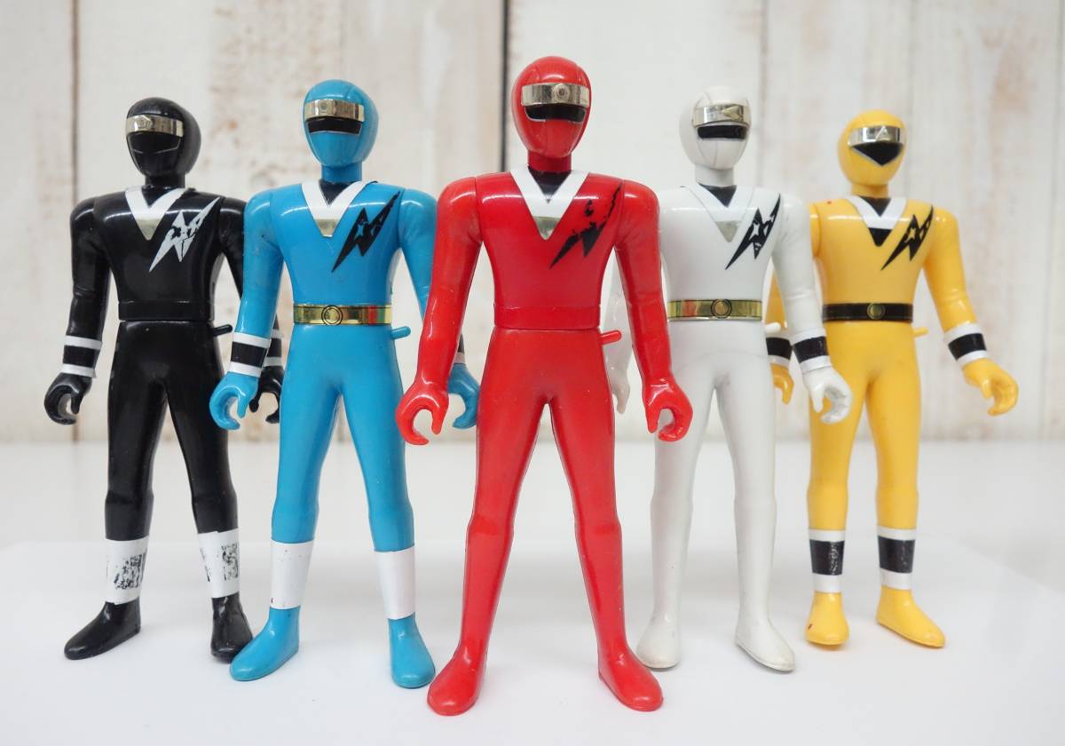 Ретро коллекция в то время * Bandai Bandai * Ninja Sentai Kakranger * 5 Рисунок * Bandai 1994 * Copylite asahi toei