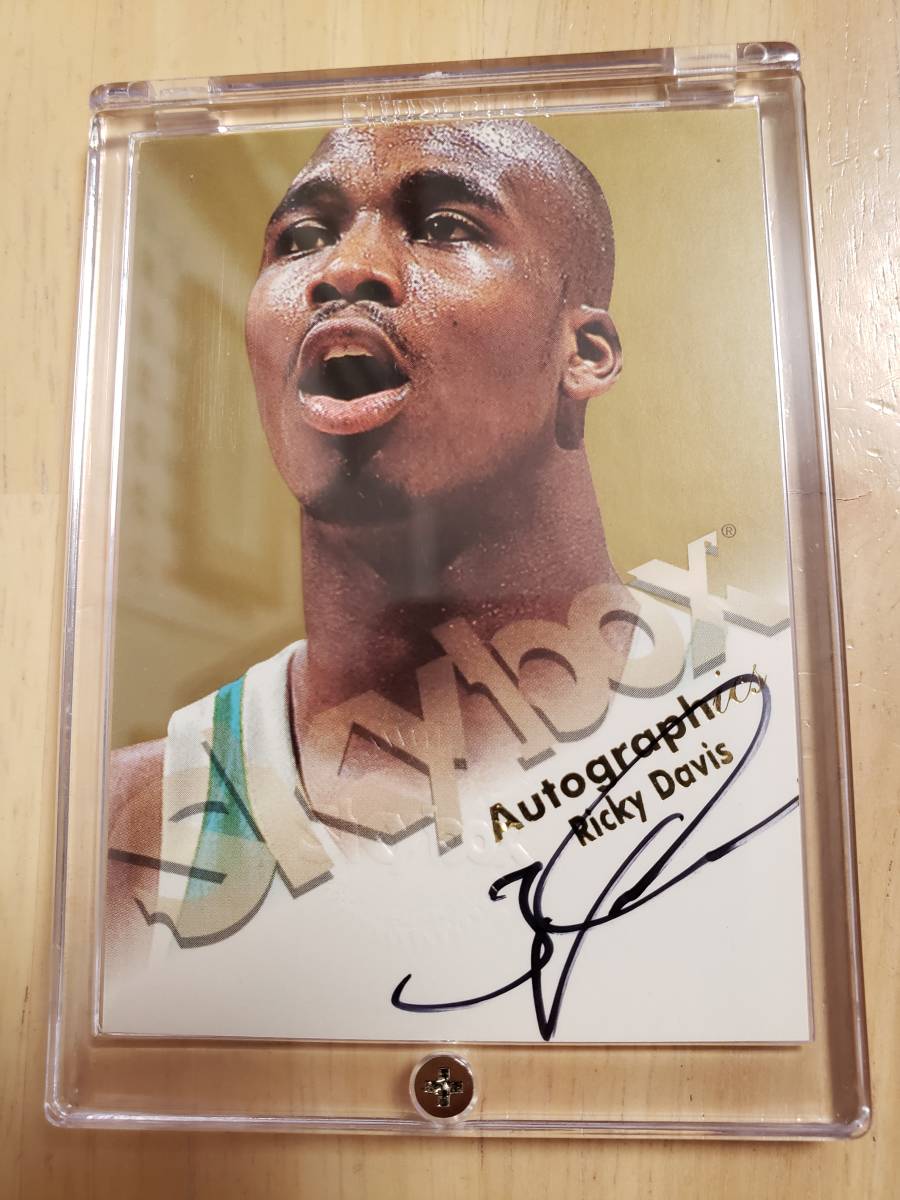 サイン 1998 -99 Skybox Autographics RICKY DAVIS Auto RC / リッキー デイビス Autograph _画像1