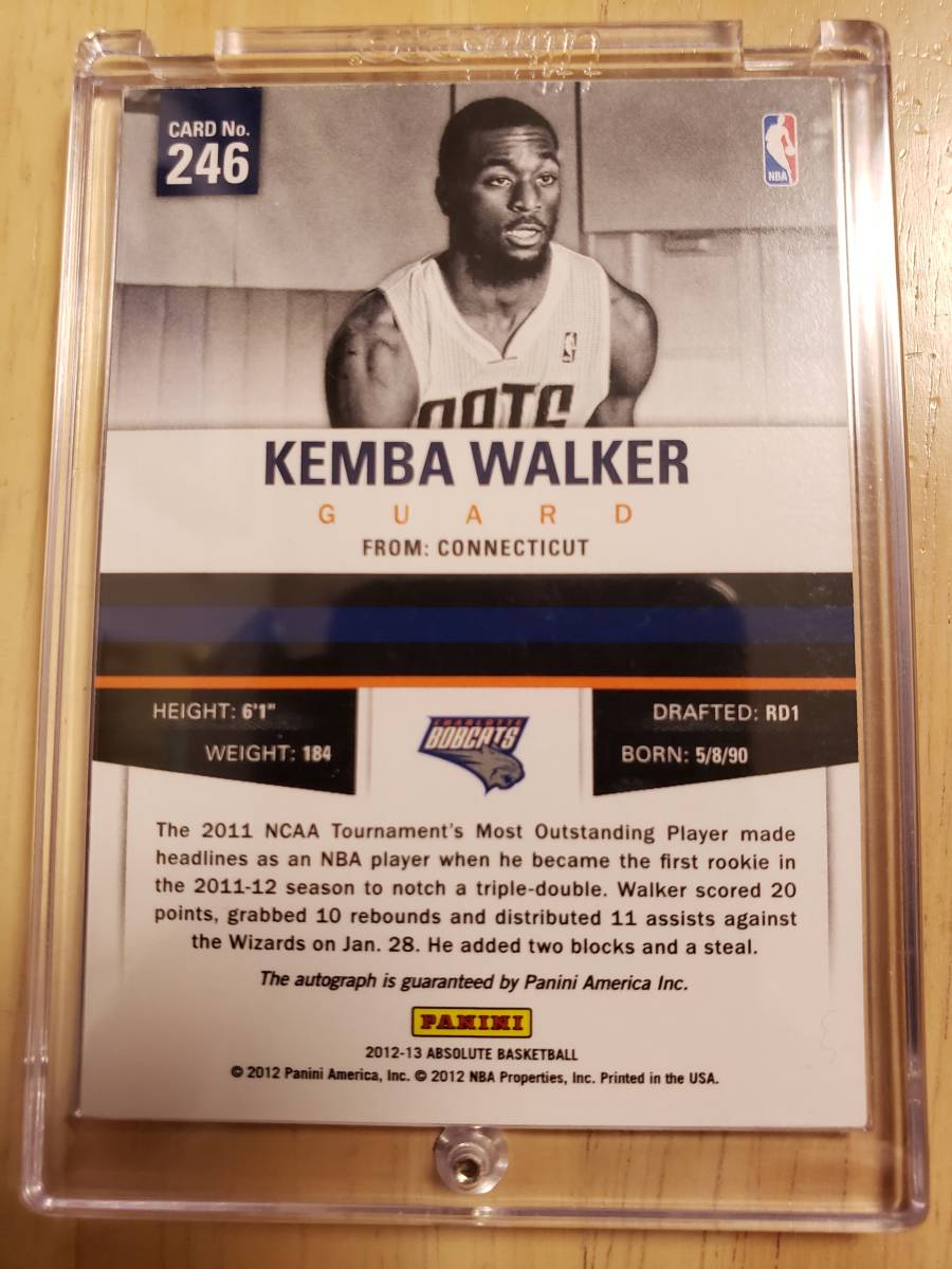 サイン 2012 -13 Panini Absolute KEMBA WALKER AUTO RC (#/199) / ケンバ ウォーカー Autograph _画像7