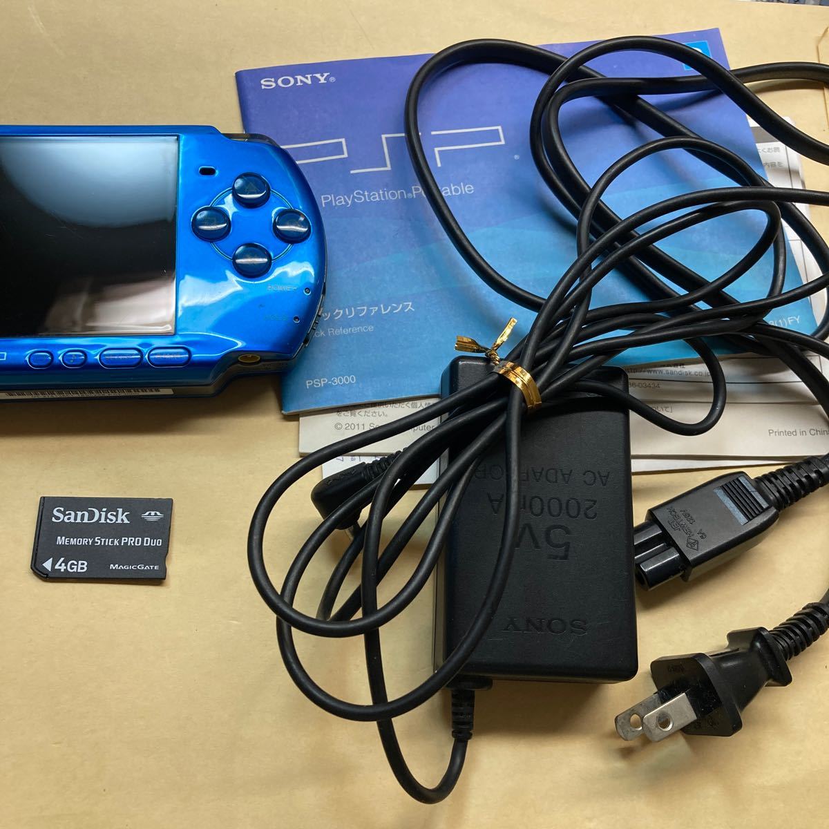 PSP3000 ブルー本体　SONY