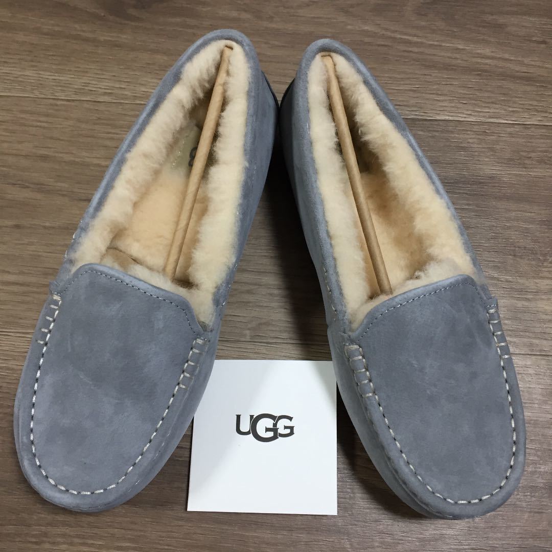 新品未使用 正規品UGG モカシン アンスレー ライトグレー レディース27