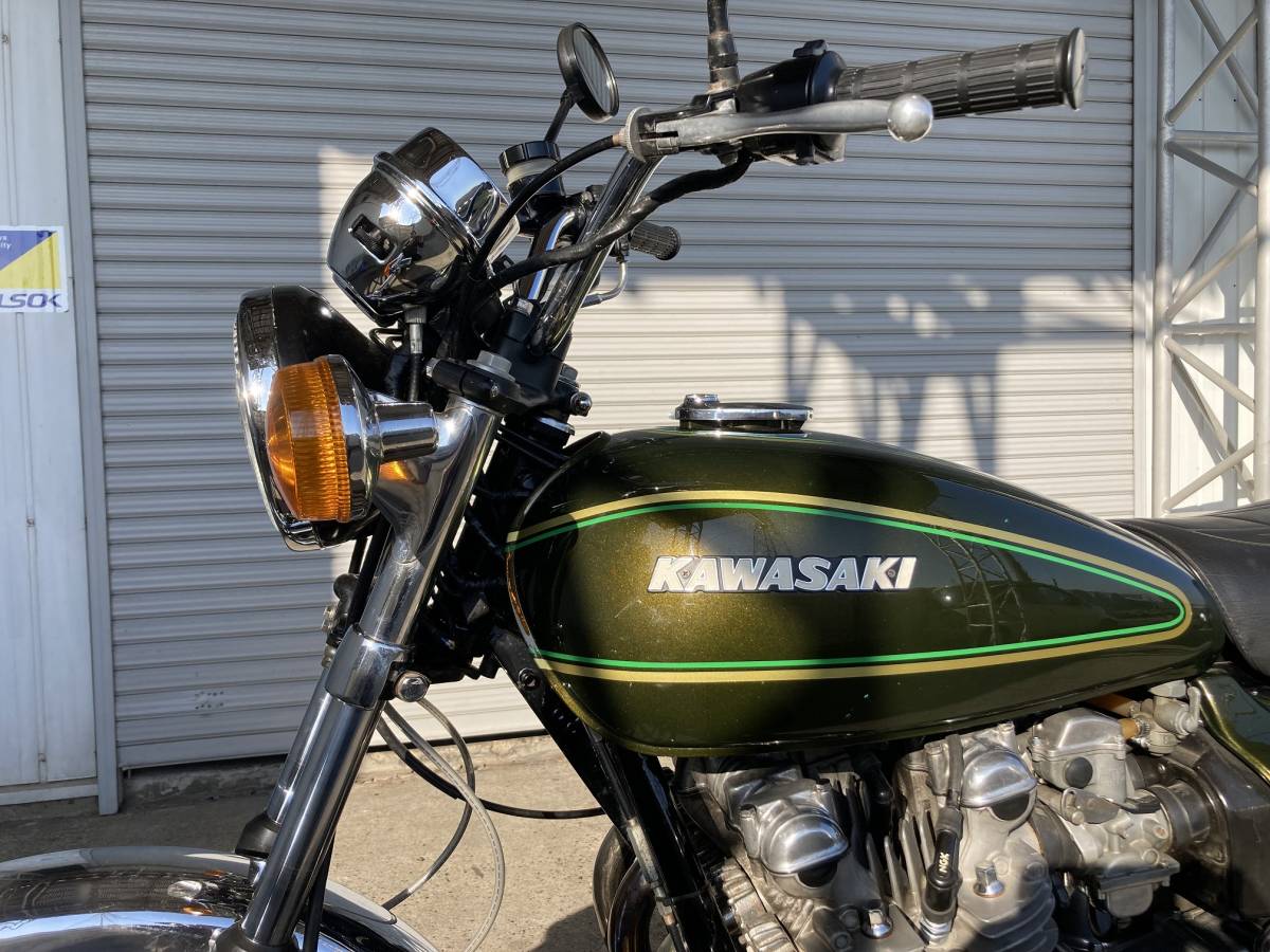 【予備車検取得済 初回3年車検付】Z1 Z900-A4(Z1F-1120※※) 1976年式 緑18717 エンジン実働!現状販売/輸入新規.国内登録済/豊橋市/49AE_画像6