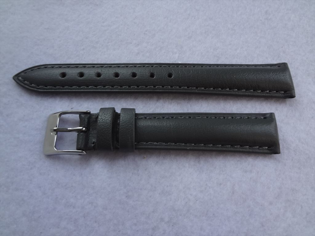 腕時計レザーベルト 16mm 時計 交換 バンド グレイ 灰色 灰 Hadley Roma 腕時計レザーベルト 16mm 時計 交換 バンド グレイ 灰色 灰 Hadley Roma