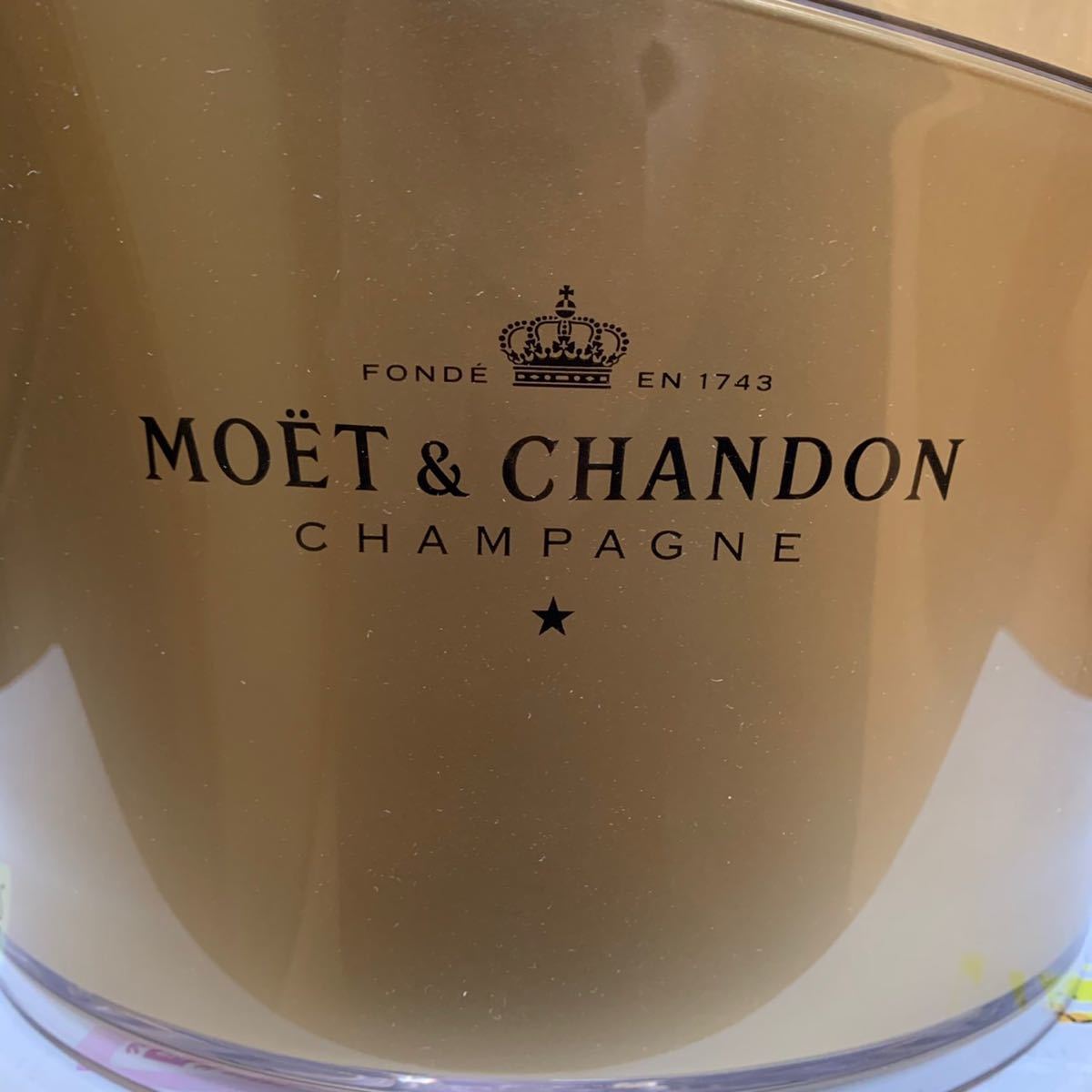 超レア 新品 非売品 MOET＆CHANDON モエ・エ・シャンドン 大型シャンパン クーラー アイスバケツ 1-4本用 ディスプレイ 送料無料