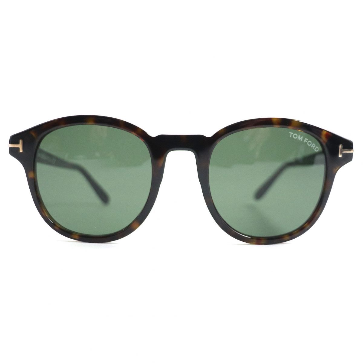 美品▽TOM FORD トムフォード Jameson TF752 52N ロゴ付き ボストン