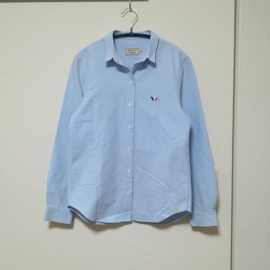 MAISON KITSUNE メゾンキツネ 刺繍オックスフォードシャツ MAISON KITSUNE メゾンキツネ 刺繍オックスフォードシャツ