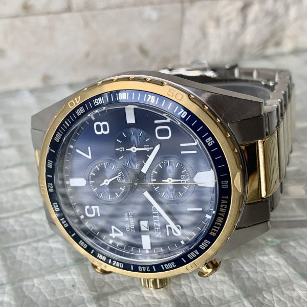 新品☆大特価☆CITIZEN/シチズン/クオーツ/クロノグラフ/カレンダー