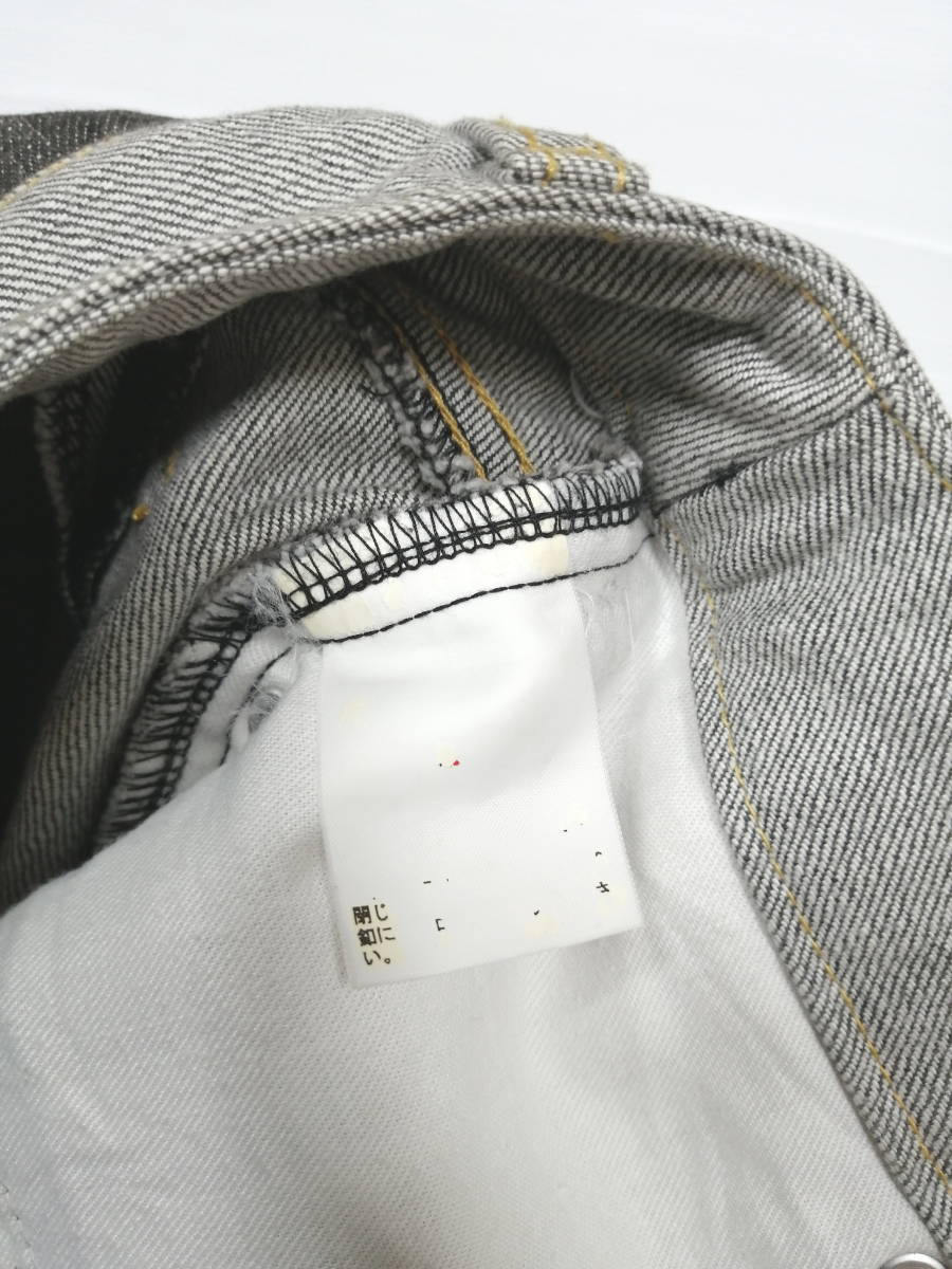  Tommy jeans skirt stripe hem fray processing damage processing Denim miniskirt stone .3487