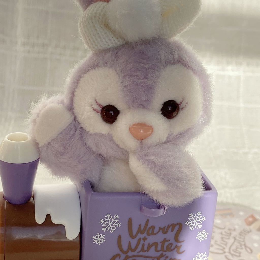 ディズニーシー　ウォームウインター　ダッフィー　汽車　ぬいぐるみストラップ 汽車に乗ったダッフィーたちがぬいぐるみストラップに！ TDS