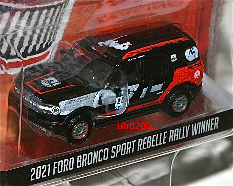 Greenlight 1/64 2021 Ford Bronco Sport フォード ブロンコ スポーツ #201 Rebelle Rally Winner グリーンライト Running Of Empty_画像3