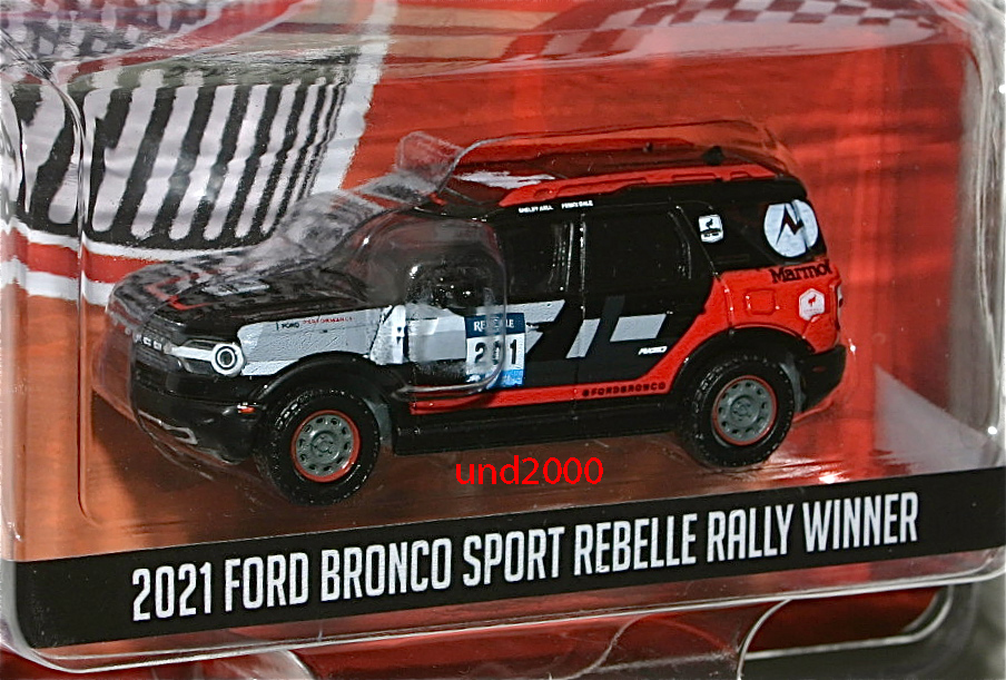 Greenlight 1/64 2021 Ford Bronco Sport フォード ブロンコ スポーツ #201 Rebelle Rally Winner グリーンライト Running Of Empty_画像2
