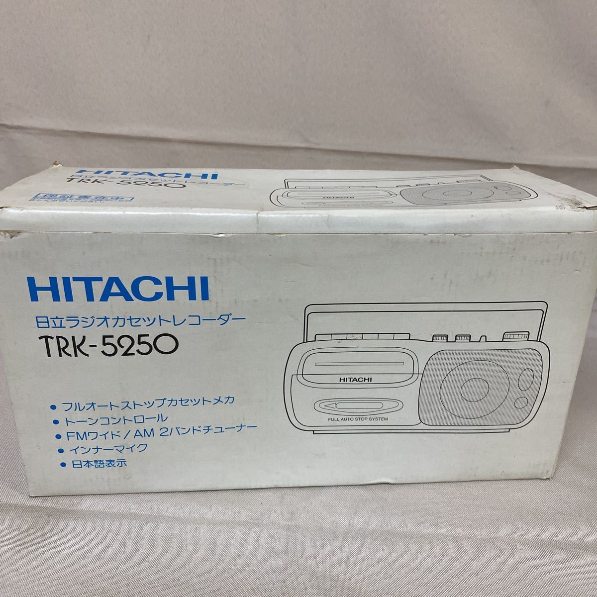 ◆中古 HITACHI/日立 ラジカセ TRK-5250 1995年製 ラジオカセットレコーダー レトロ 箱あり Z-92_画像9
