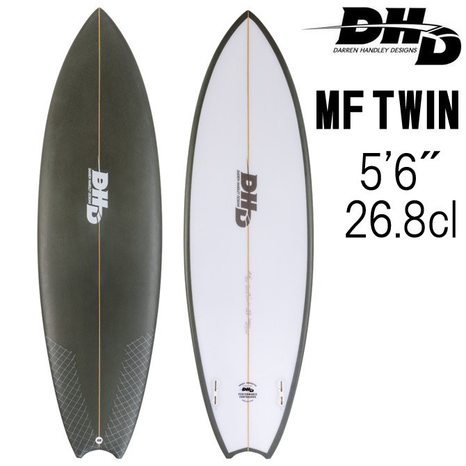 豪奢な 【JPN正規品】 Model Twin MF Surfboards DHD / Graphite 5'6 ミックファニング ツイン MF サーフボード ハンドレー ダレン 5.8フィート未満