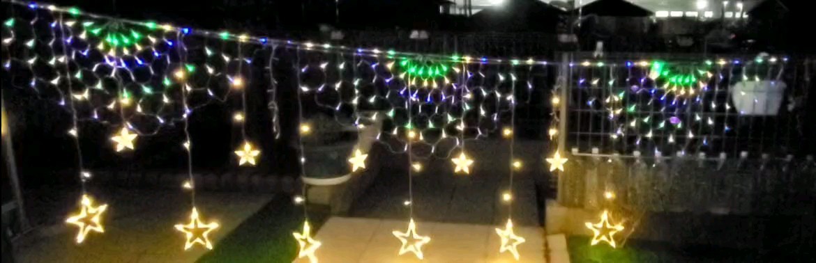 LEDイルミネーション　孔雀と星のセット　 クリスマス　 屋外　 高輝度