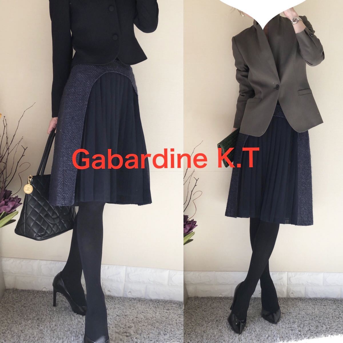 Gabardine K.T ギャバジンケーティー　キヨコタカセ　スカート　紺　M al68oqsMxzFIV013-44528 Mサイズ