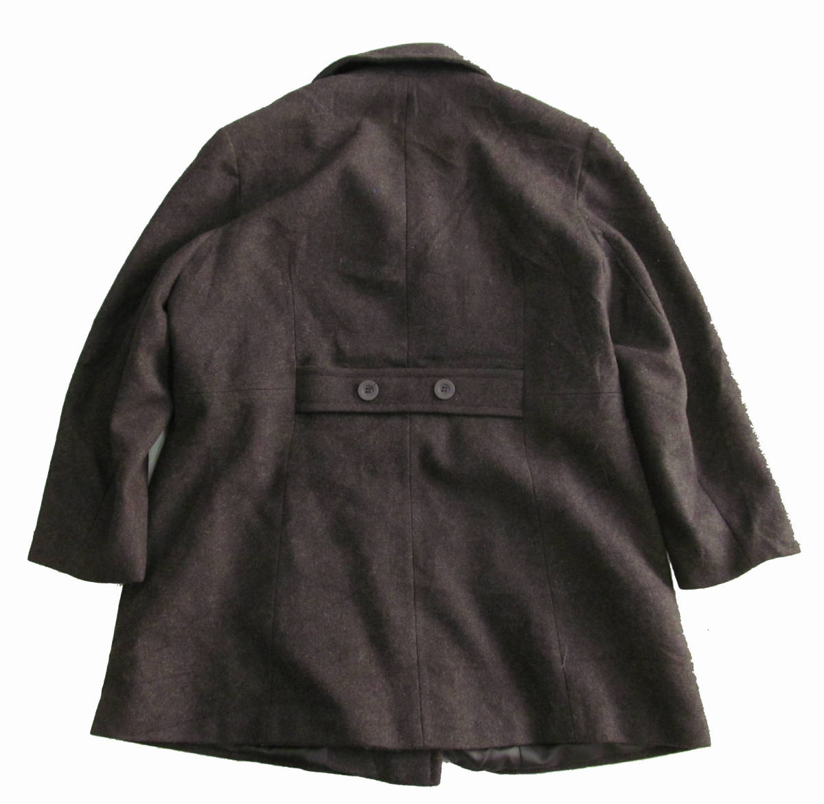 US old clothes Stephanie Mathews large size wool coat jacket pea coat pea coat lady's b8
