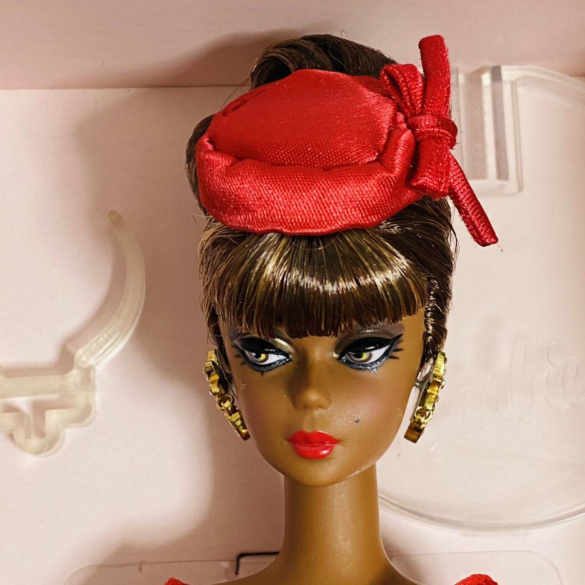 【美品】MATTEL マテル Barbie バービー Fashion Model Collection ファッションモデルコレクション Little Red Dress リトルレッドドレス_画像4