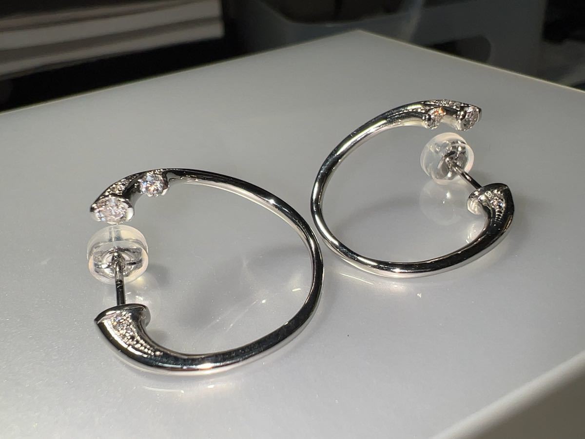 激安価格の 「激安」PTダイヤモンドピアス 0.13ct0.13ct KS3093