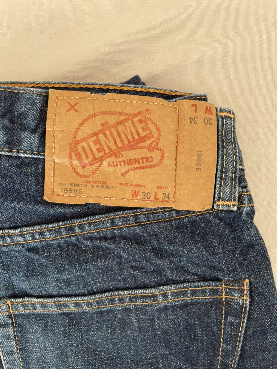 希少ドゥニーム1988E DENIME W30 ビンテージジーンズ　JEANS ジーパンRESOULTE リゾルトリーバイス 501505デニム好きに_画像3