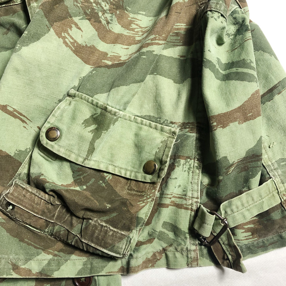  illusion class! 50\'s 60\'s French Army TAP47 TAP-47/54 empty . squad PARATROOPER JACKET jacket Lizard duck LIZARD CAMO M47 France army put on 