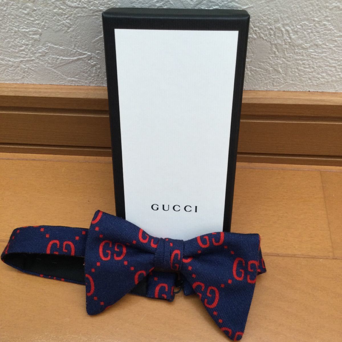 GUCCI グッチ ネイビー 蝶ネクタイ キッズ 良品