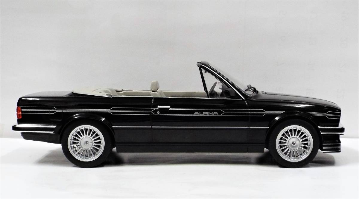 【MCG】1/18 BMW 3シリーズ アルピナ C2 2.7 (E30) カブリオレ 1983年 ブラックのダイキャスト製ミニカー 並行輸入品の画像5