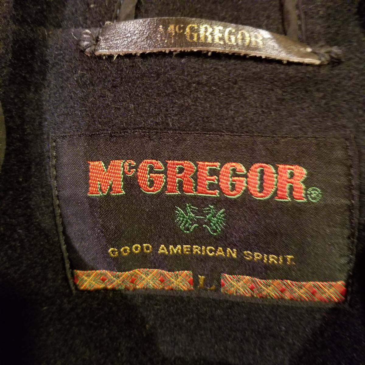  beautiful goods old clothes McGREGOR(L size )makrega- Mac rega- duffle coat black color 