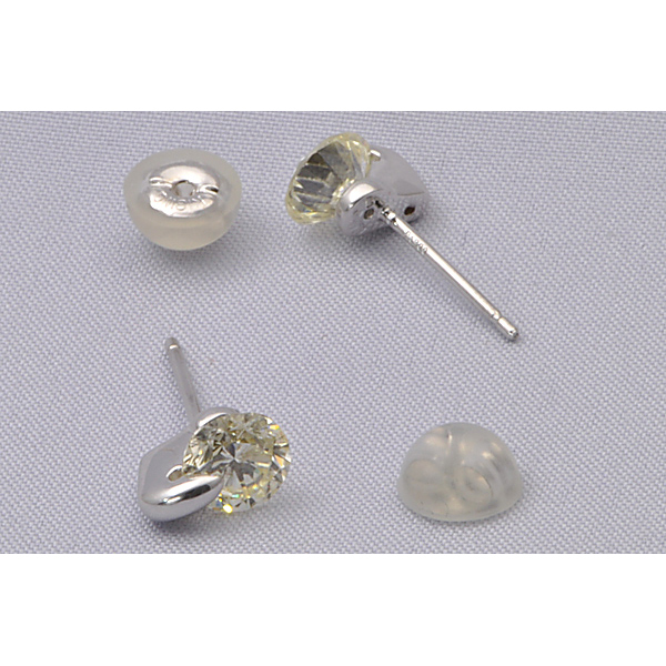 Pt900 ダイヤモンド 0.513ct 0.508ct ピアス 【C378】 プラチナ 中古 イエローダイヤモンド