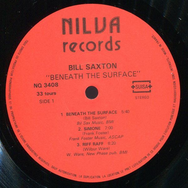 ★オリジ 極美 ワンホーン BILL SAXTON / Beneath The Surface_画像3