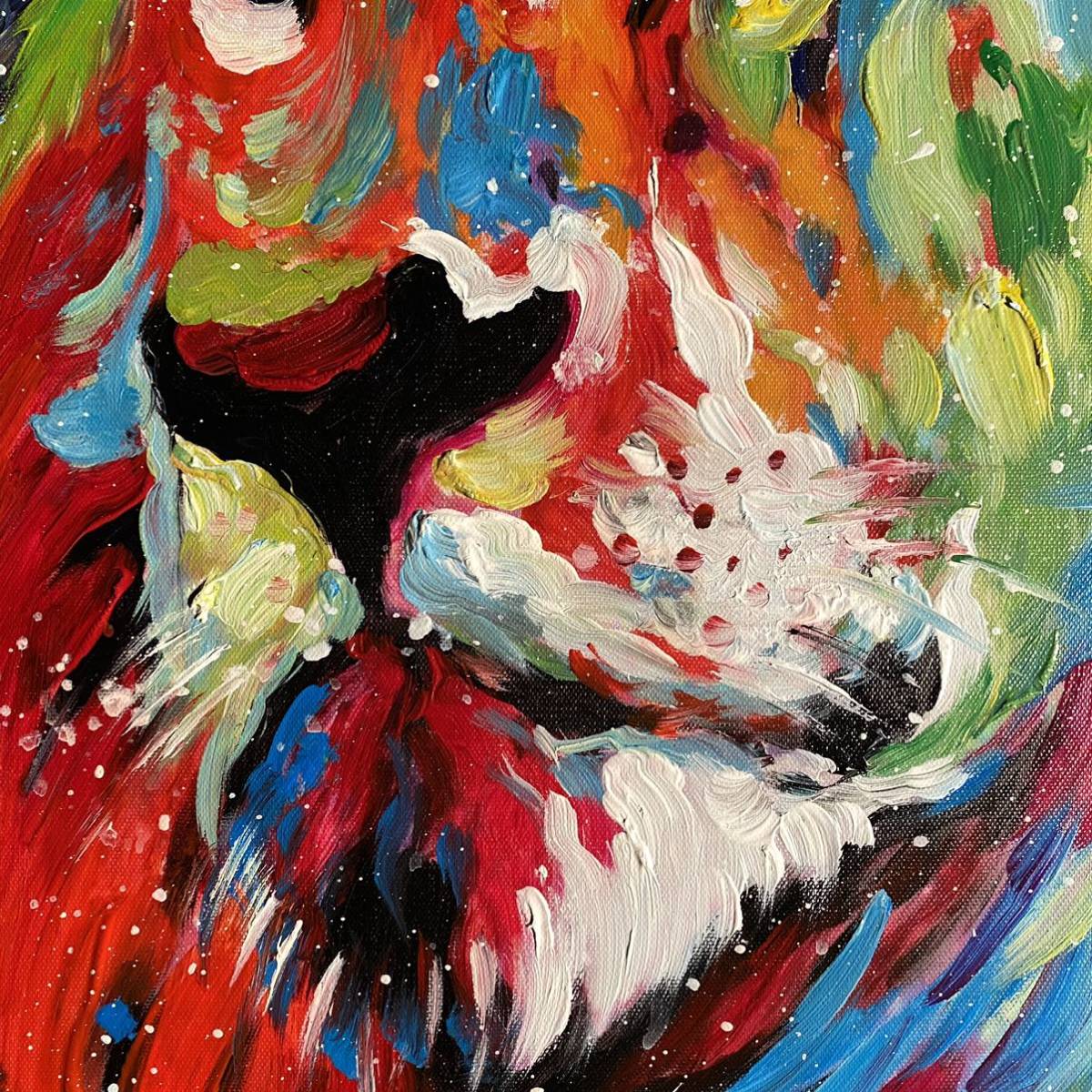 手書き油絵 七色のライオン 絵画 インテリア 油彩画|Yahoo 手書き油絵 七色のライオン 絵画 インテリア 油彩画|Yahoo