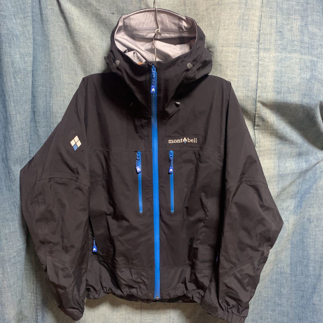 mont-bell cosmic parker jacket 1106526 モンベル コスミックパーカー 黒 マウンテンパーカー シェル ナイロン