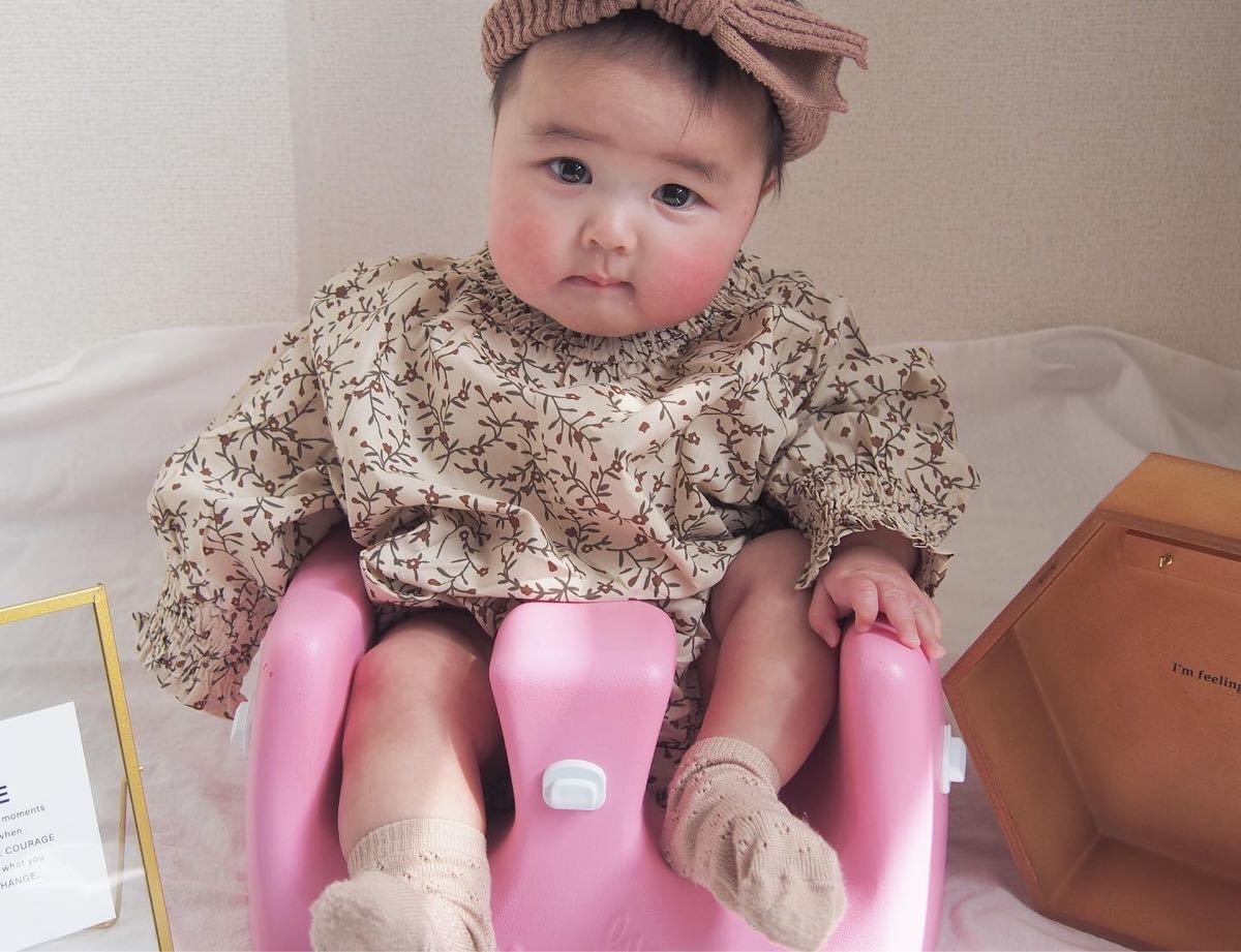 ベビー服　薄手　韓国子供服　ロンパース　長袖　 BABY  60サイズ