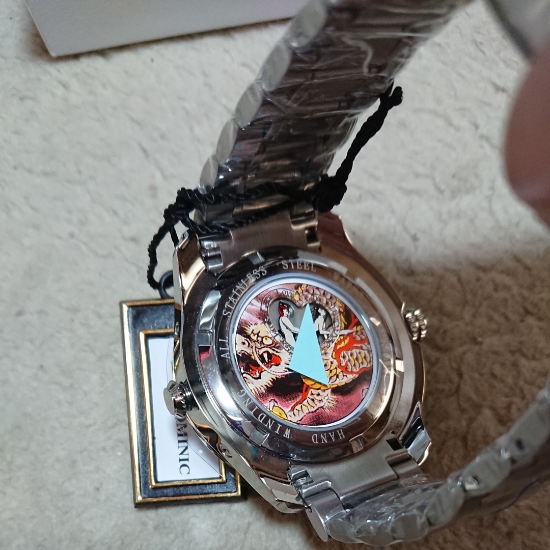 DOMINIC機械式手巻き腕時計バックスケルトン恋のからくり時計③ 新品未使用品