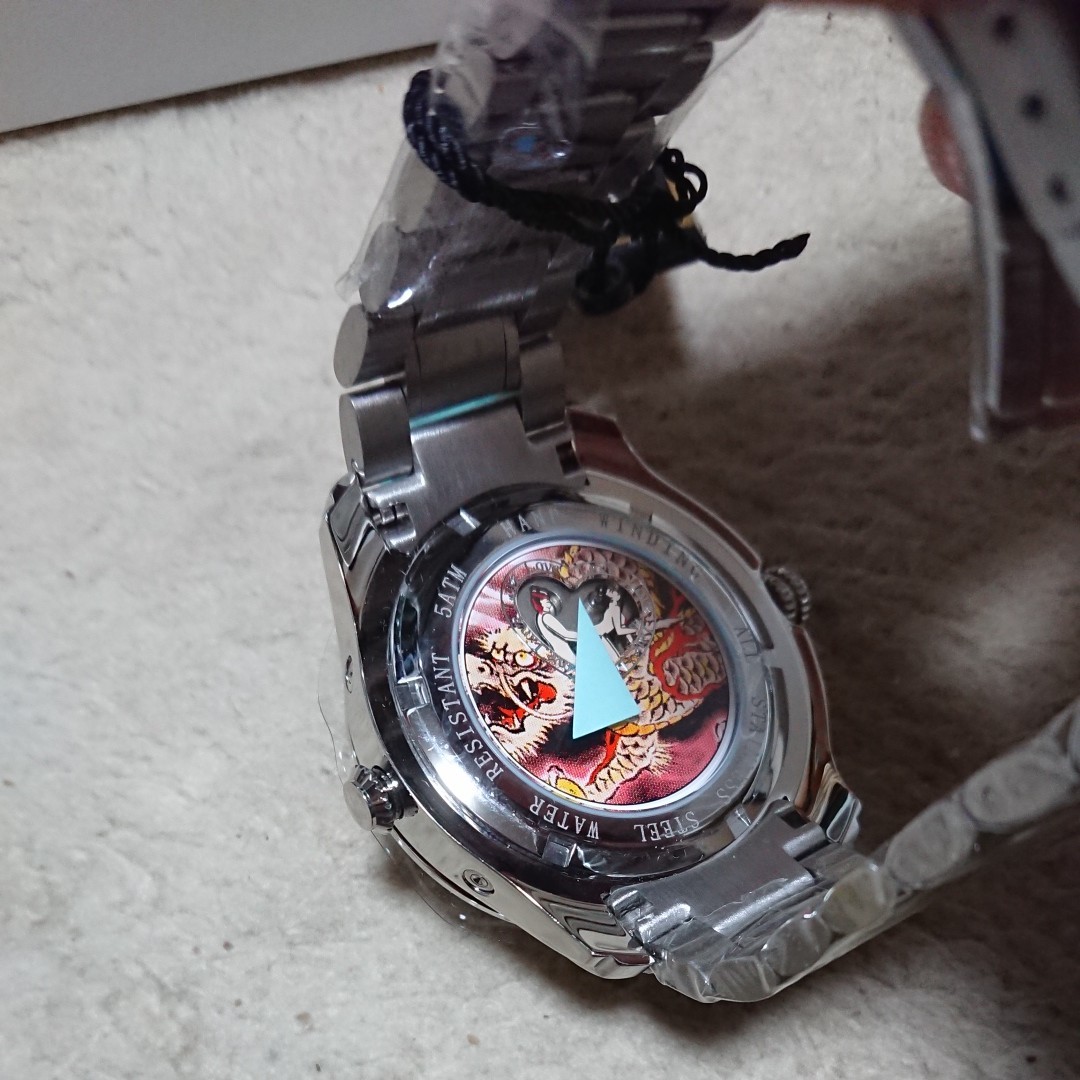 DOMINIC機械式手巻き腕時計バックスケルトン恋のからくり時計⑤ 新品未使用品