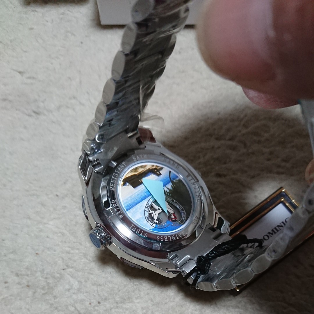 DOMINIC機械式手巻き腕時計バックスケルトン恋のからくり時計⑥ 新品未使用品