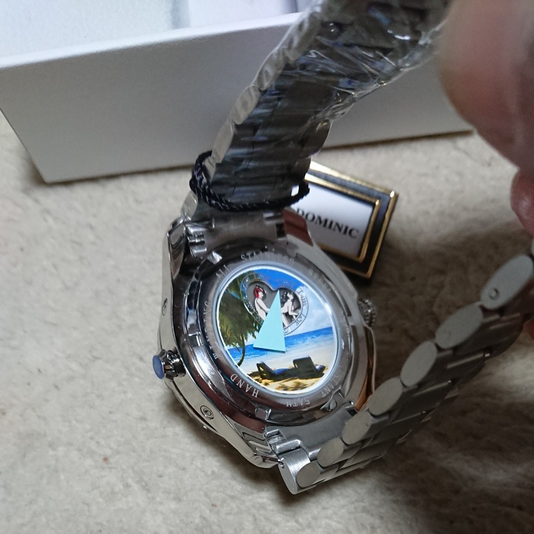 DOMINIC機械式手巻き腕時計バックスケルトン恋のからくり時計⑦ 新品未
