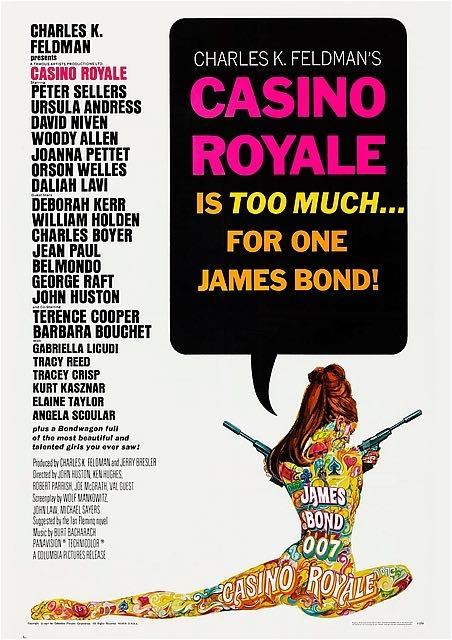 海外ポスター『007 カジノ・ロワイヤル』（Casino Royale）1967★ジェームズ・ボンド/イアン・フレミング/オーソン・ウェルズ_420×297mm（A3)