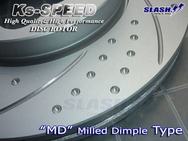 MD-9129 200 series Hiace * Regius Ace ( Wagon / van ) for #Front( left right )1SET#MD dimple rotor [ non penetrate hole +3 next origin bending line 6ps.@ slit ]