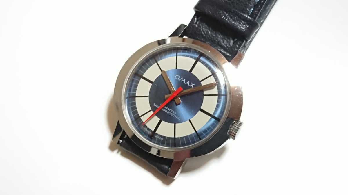 OMAX 17石腕時計 レトロフューチャー_画像5