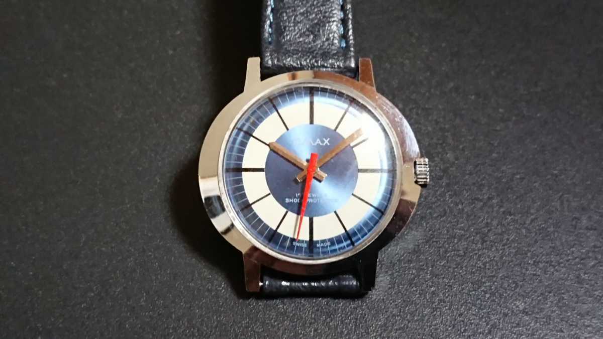 OMAX 17石腕時計 レトロフューチャー_画像3