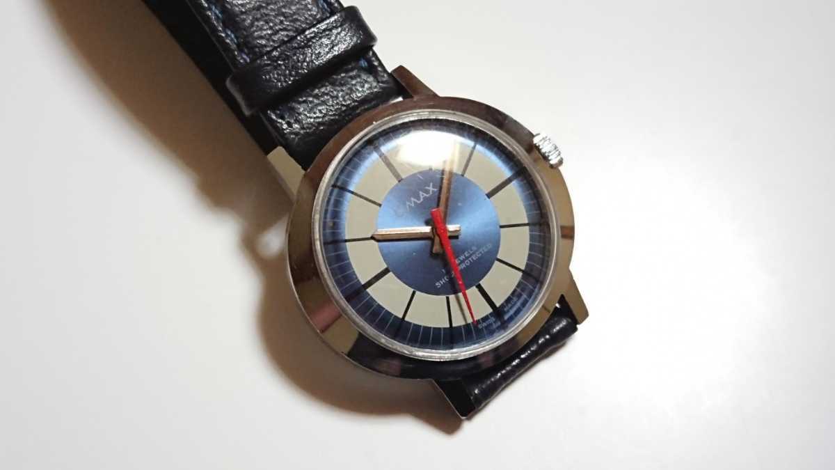 OMAX 17石腕時計 レトロフューチャー_画像6