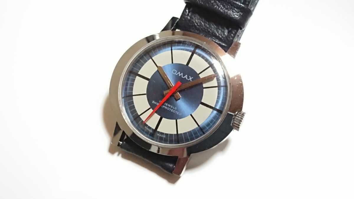 OMAX 17石腕時計 レトロフューチャー-
