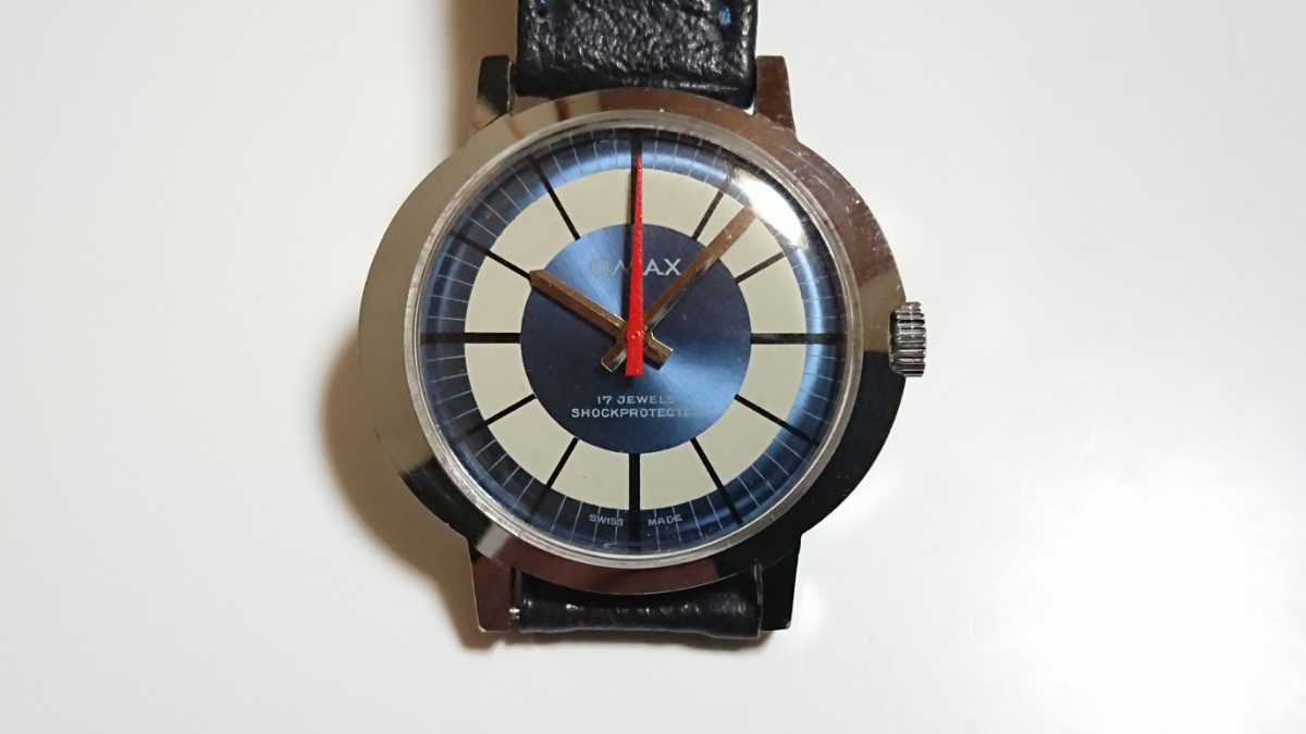 OMAX 17石腕時計 レトロフューチャー_画像7