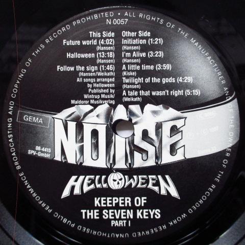 HELLOWEEN-Keeper Of The Seven Keys - Part I (German Orig.LP/_画像3