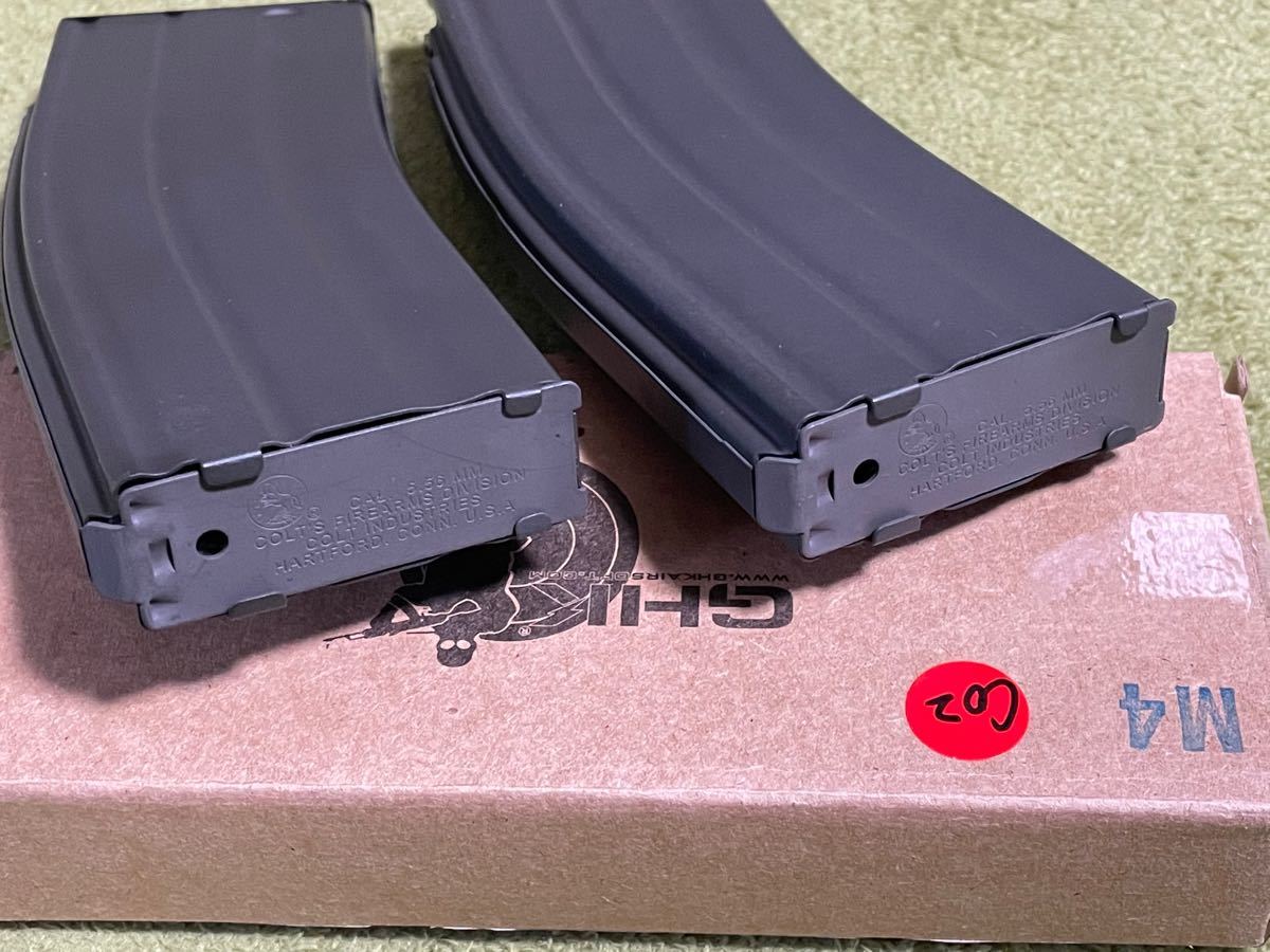 2本セット GHK M4 CO2 マガジン Colt刻印 ver2.0 GBB ガスブロー