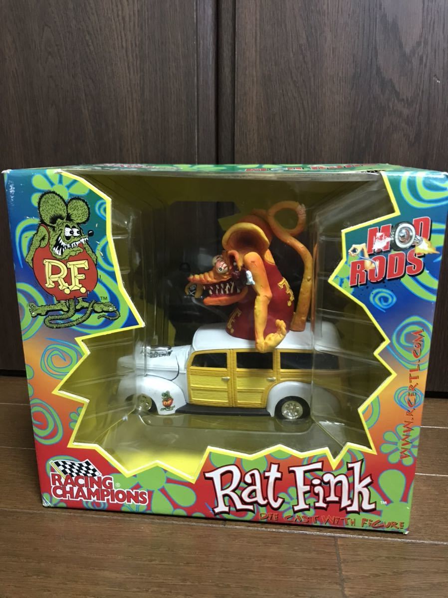 RAT FINK racing champions mad rods die castマーキュリー mercury ラットフィンク mooneyes ムーンアイズ エドロス RATFINK hot rod_画像1