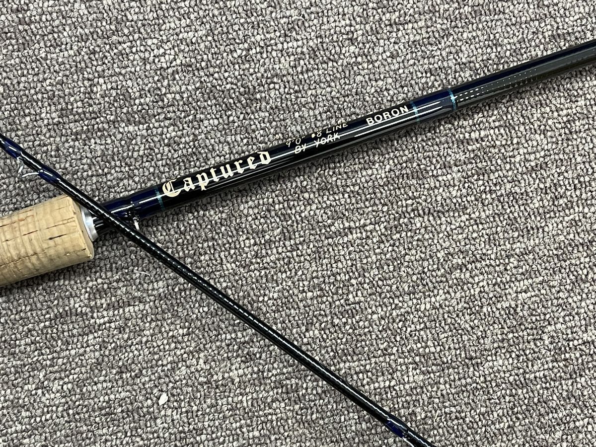 キャプチュード フライロッド ボロン 9ft 0in # 8 BY YORK 約2.7m ケース付き 現状[15120