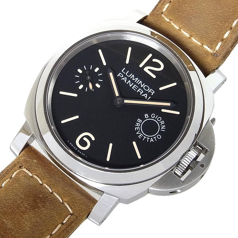 低価格の パネライ 中古 メンズ 腕時計 PAM00590 アッチャイオ ８DAYS ルミノール PANERAI ルミノール マリーナ