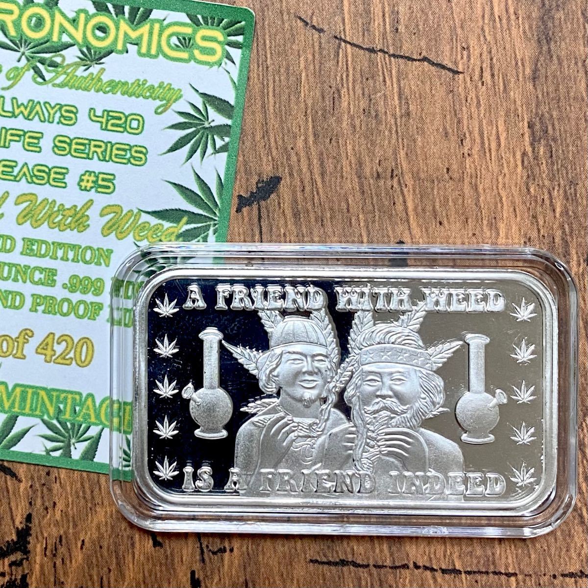 限定発行 It's Always 4 20 タバコ 1 oz 銀貨 アートバー 純銀 Yahoo